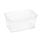 Simplify Storage Bin, Plastic, Super Clear, 10.2 in H, 6.69 in W, 10.2 in L 24060 - alternate 1
